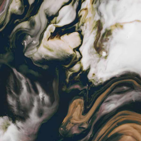 Copper and Black Marble Ink iPhone XS Max Skin