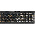 Copper and Black Marble Ink K95 RGB PLATINUM Mechanical Gaming Keyboard Skin
