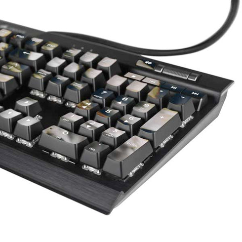 Copper and Black Marble Ink K95 RGB PLATINUM Mechanical Gaming Keyboard Skin