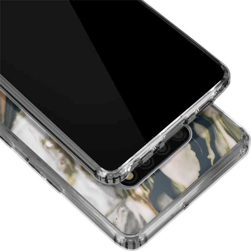 Copper and Black Marble Ink LG Stylo 6 Clear Case
