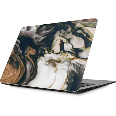 Copper and Black Marble Ink Apple MacBook Skin