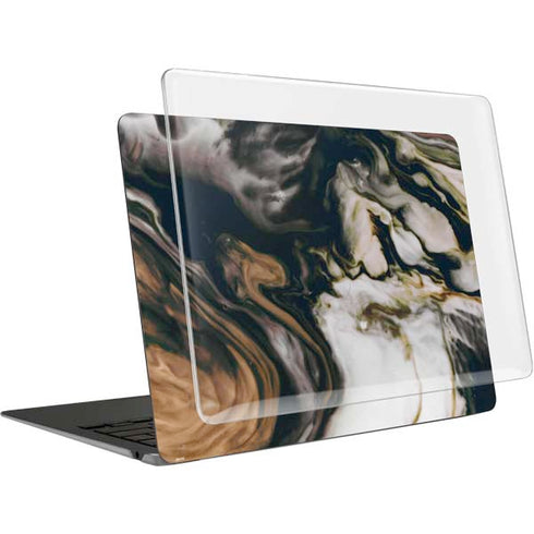 Copper and Black Marble Ink MacBook Air 15in (2023-2025) Case plus Skin