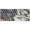 Copper and Black Marble Ink Magic Keyboard Skin