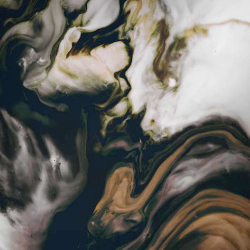 Copper and Black Marble Ink Moto G6 Skin