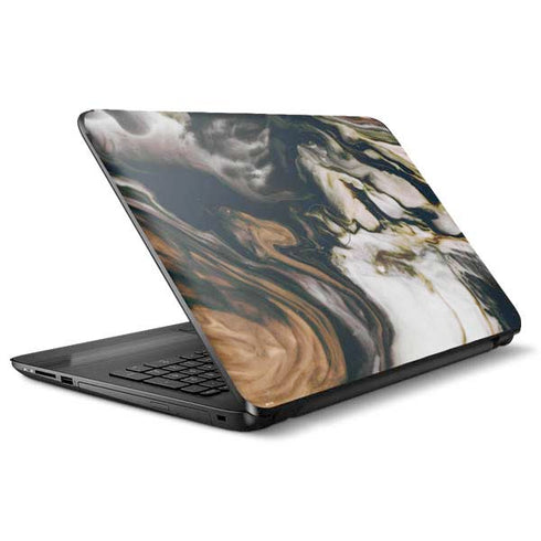 Copper and Black Marble Ink HP Notebook Skin