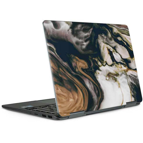Copper and Black Marble Ink Notebook 9 Pro 13in (2017) Skin