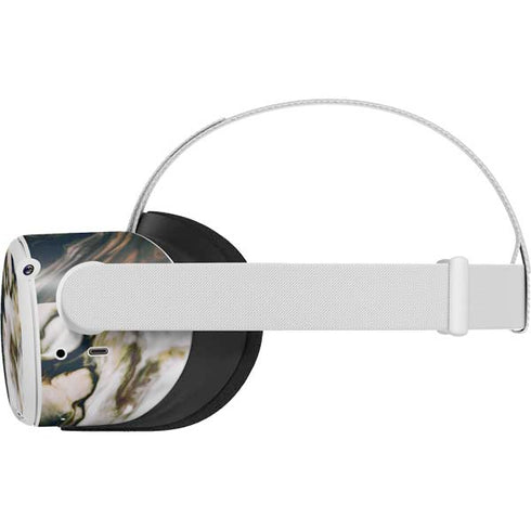 Copper and Black Marble Ink Oculus Quest 2 Skin