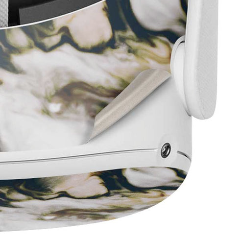 Copper and Black Marble Ink Oculus Quest 2 Skin