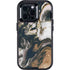 Copper and Black Marble Ink Otterbox Defender iPhone Skin