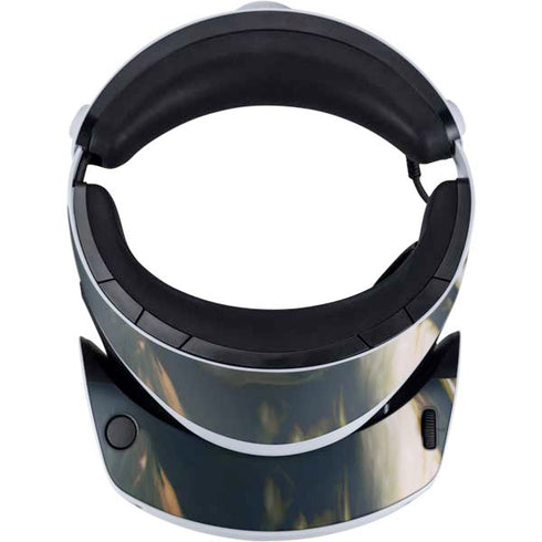 Copper and Black Marble Ink PlayStation VR2 Skin