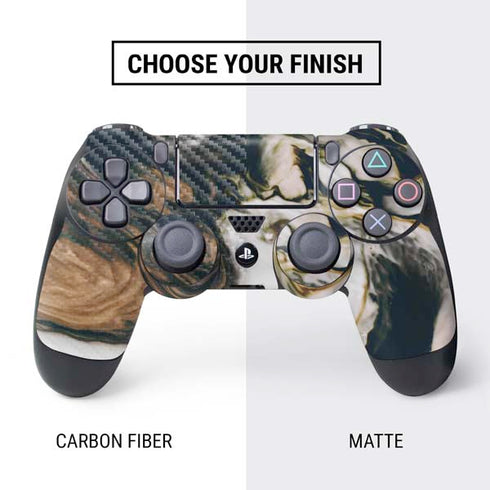 Copper and Black Marble Ink PS4 Controller Skin