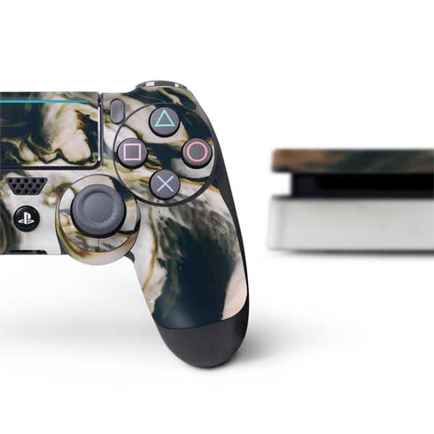 Copper and Black Marble Ink PS4 Slim Bundle Skin
