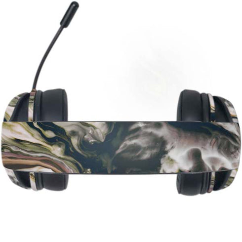 Copper and Black Marble Ink Razer Kraken X Skin