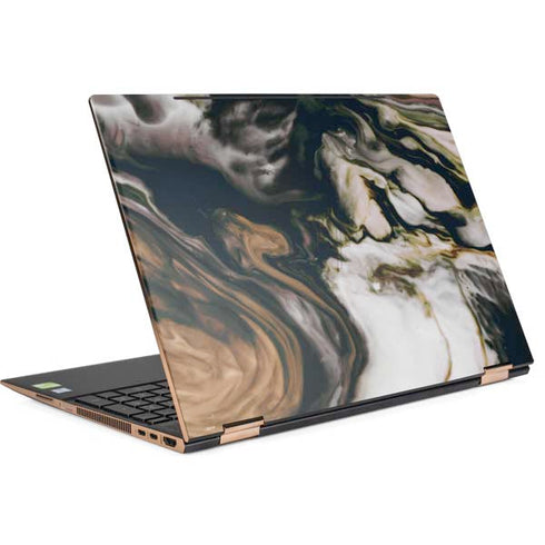 Copper and Black Marble Ink HP Spectre Skin
