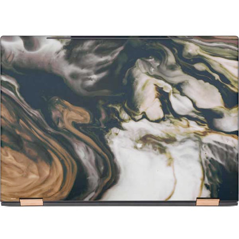 Copper and Black Marble Ink HP Spectre Skin