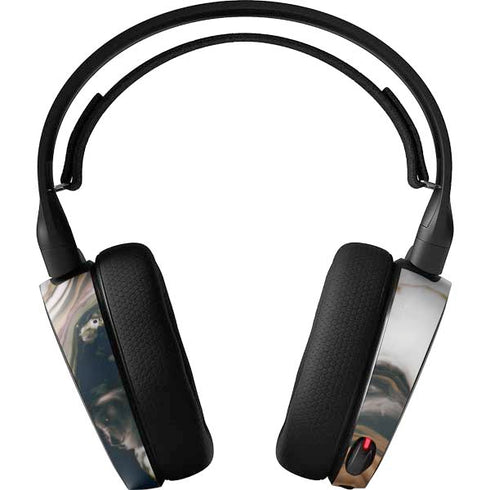 Copper and Black Marble Ink SteelSeries Arctis 3 Skin
