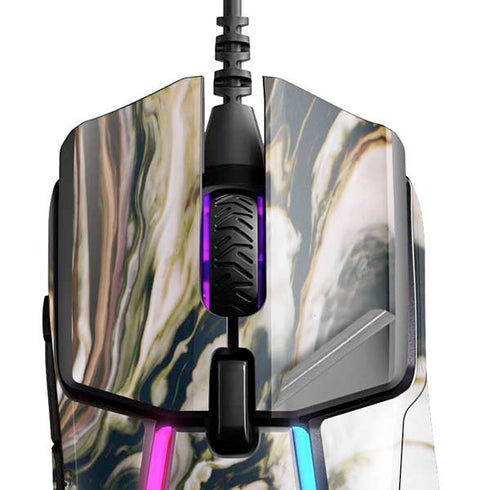 Copper and Black Marble Ink SteelSeries Rival 600 Gaming Mouse Skin