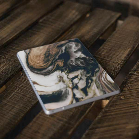 Copper and Black Marble Ink Surface Go Skin