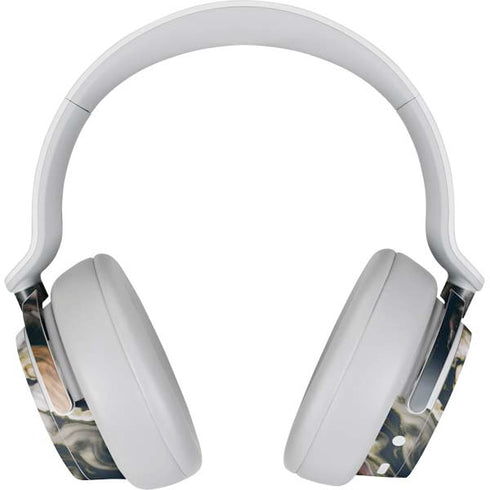 Copper and Black Marble Ink Surface Headphones Skin