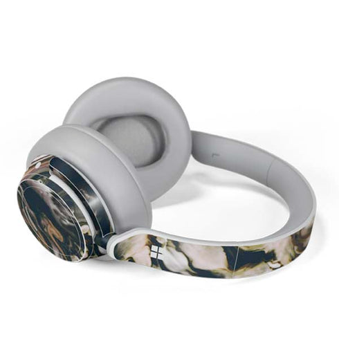 Copper and Black Marble Ink Surface Headphones Skin