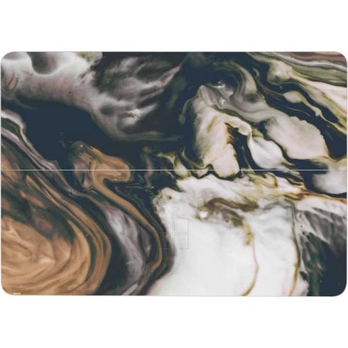 Copper and Black Marble Ink Surface Laptop Studio Skin