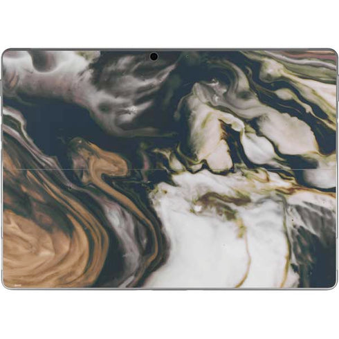Copper and Black Marble Ink Surface Pro 8 Skin