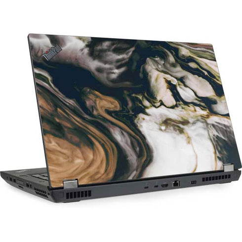 Copper and Black Marble Ink Lenovo ThinkPad Skin