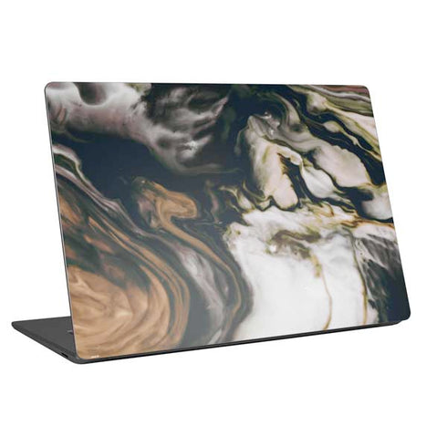 Copper and Black Marble Ink Universal Laptop 12in (9.8 x 6.8in) Skin