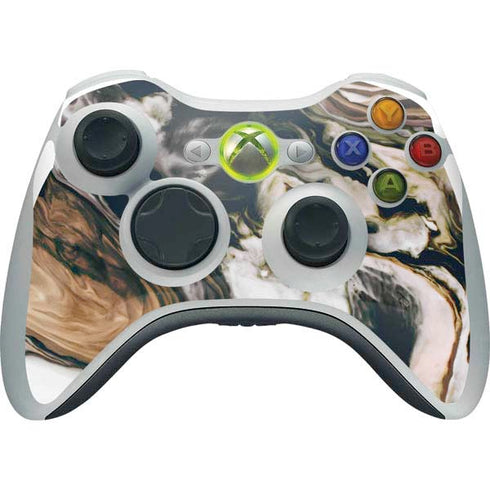 Copper and Black Marble Ink Xbox 360 Wireless Controller Skin