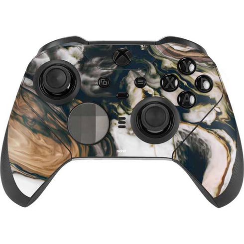 Copper and Black Marble Ink Xbox Elite Wireless Controller Series 2 Skin