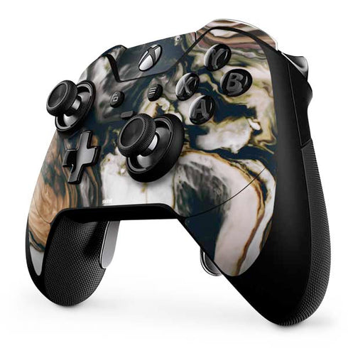Copper and Black Marble Ink Xbox One Elite Controller Skin