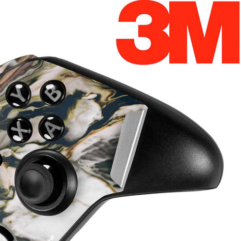 Copper and Black Marble Ink Xbox One Elite Controller Skin