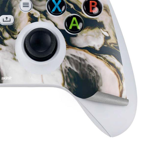 Copper and Black Marble Ink Xbox Series S Bundle Skin
