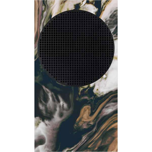 Copper and Black Marble Ink Xbox Series S Console Skin