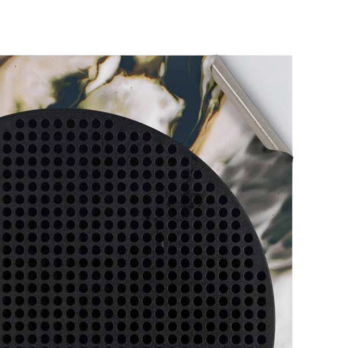 Copper and Black Marble Ink Xbox Series S Console Skin