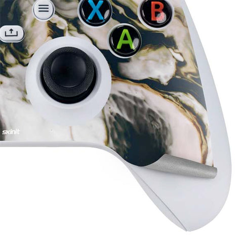 Copper and Black Marble Ink Xbox Series S Controller Skin