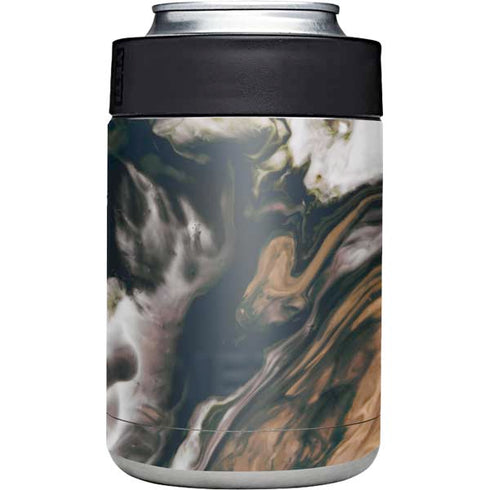Copper and Black Marble Ink Yeti Colster Can Insulator Skin