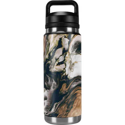 Copper and Black Marble Ink YETI Rambler 26oz Bottle Skin
