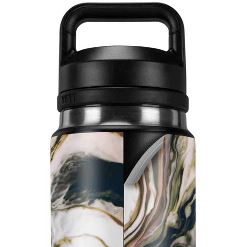 Copper and Black Marble Ink YETI Rambler 26oz Bottle Skin