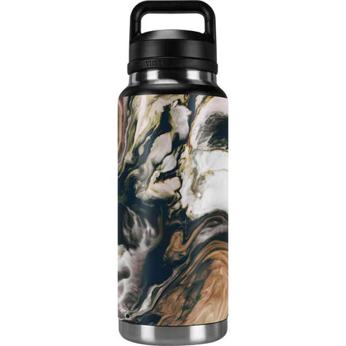 Copper and Black Marble Ink YETI Rambler 36oz Bottle Skin
