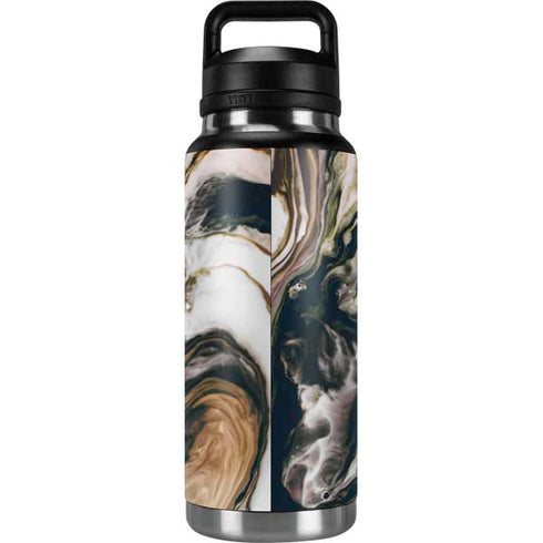Copper and Black Marble Ink YETI Rambler 36oz Bottle Skin