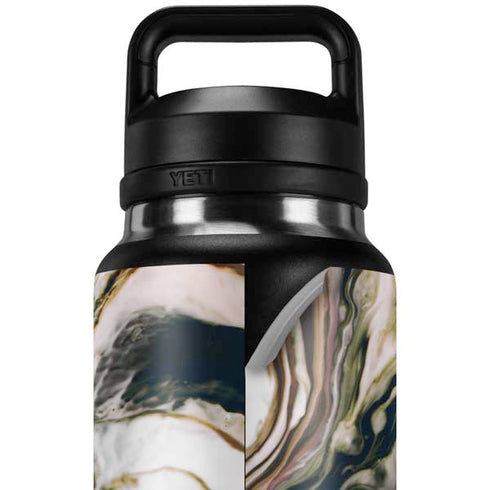 Copper and Black Marble Ink YETI Rambler 36oz Bottle Skin