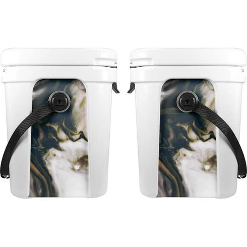 Copper and Black Marble Ink YETI Roadie 24 Hard Cooler Skin