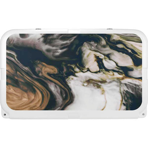 Copper and Black Marble Ink YETI Tundra 45 Hard Cooler Skin