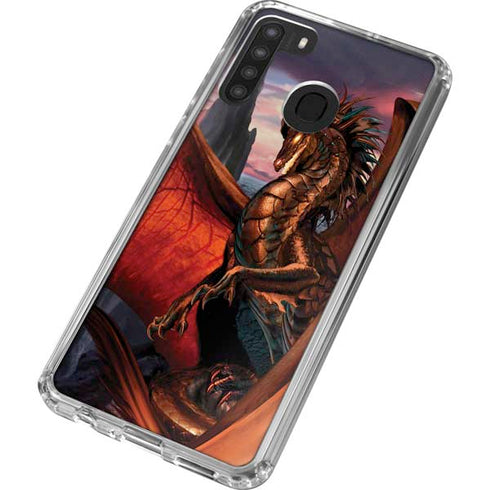 Ruth Thompson Coppervein Dragon Galaxy A21 Clear Case