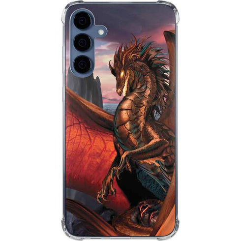 Coppervein Dragon by Ruth Thompson Galaxy S24 Clear Case