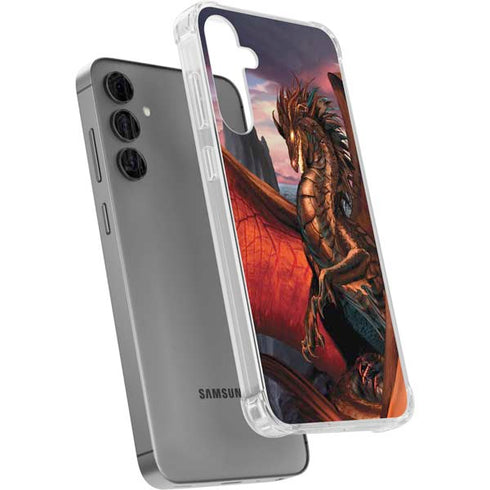 Coppervein Dragon by Ruth Thompson Galaxy S24 Plus Clear Case