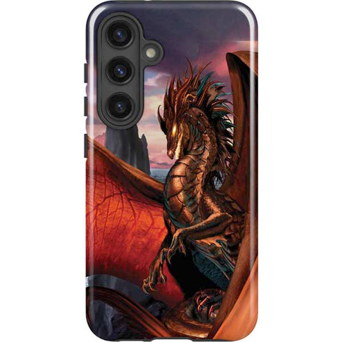Coppervein Dragon by Ruth Thompson Galaxy S24 Plus Impact Case