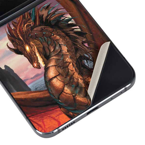 Coppervein Dragon by Ruth Thompson Galaxy Z Flip5 5G Skin