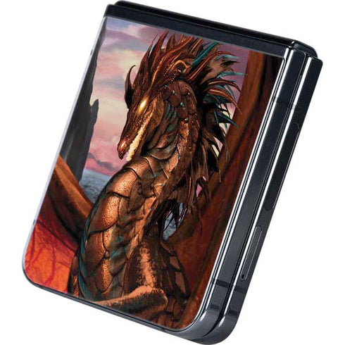 Coppervein Dragon by Ruth Thompson Galaxy Z Flip5 5G Skin